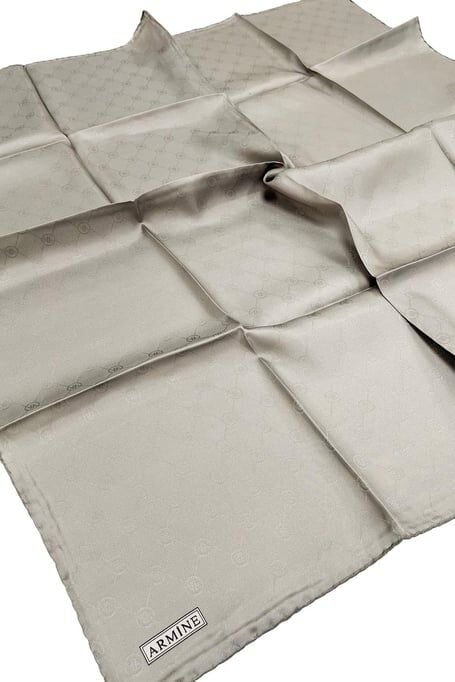 Armine Jakar İpek Eşarp-Gri