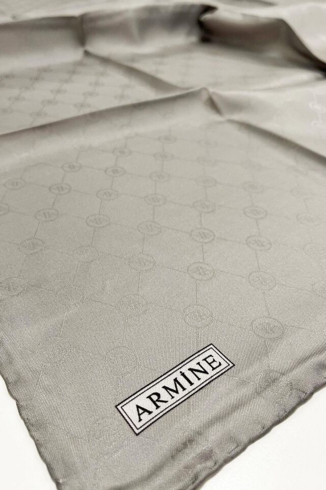 Armine Jakar İpek Eşarp-Gri