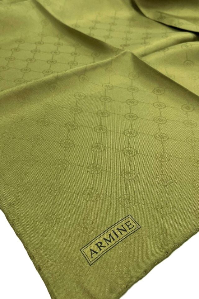 Armine Jakar İpek Eşarp-Haki