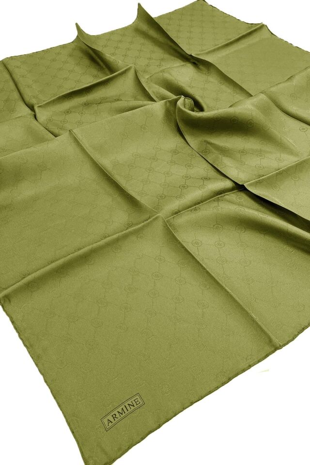 Armine Jakar İpek Eşarp-Haki