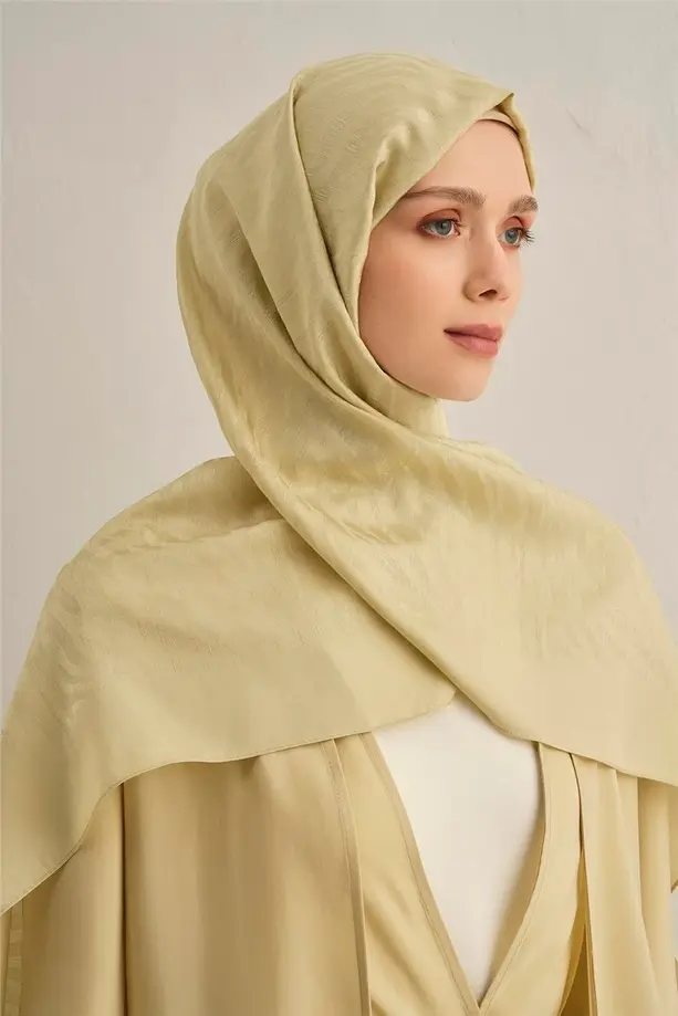 Armine Pamora Zebra Desen Şal 1 Sarı 51