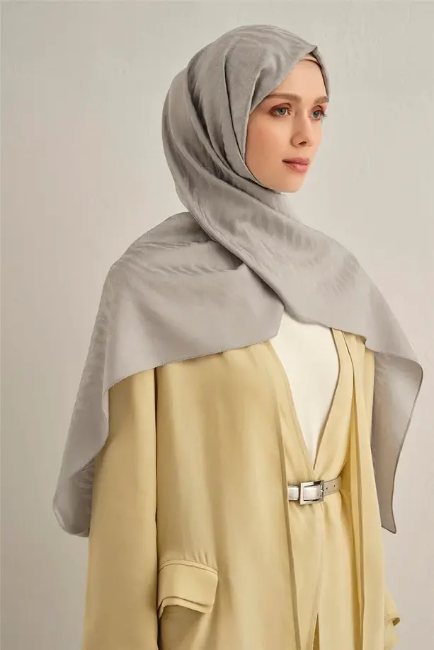 Armine Pamora Zebra Desen Şal 1 Gri 20