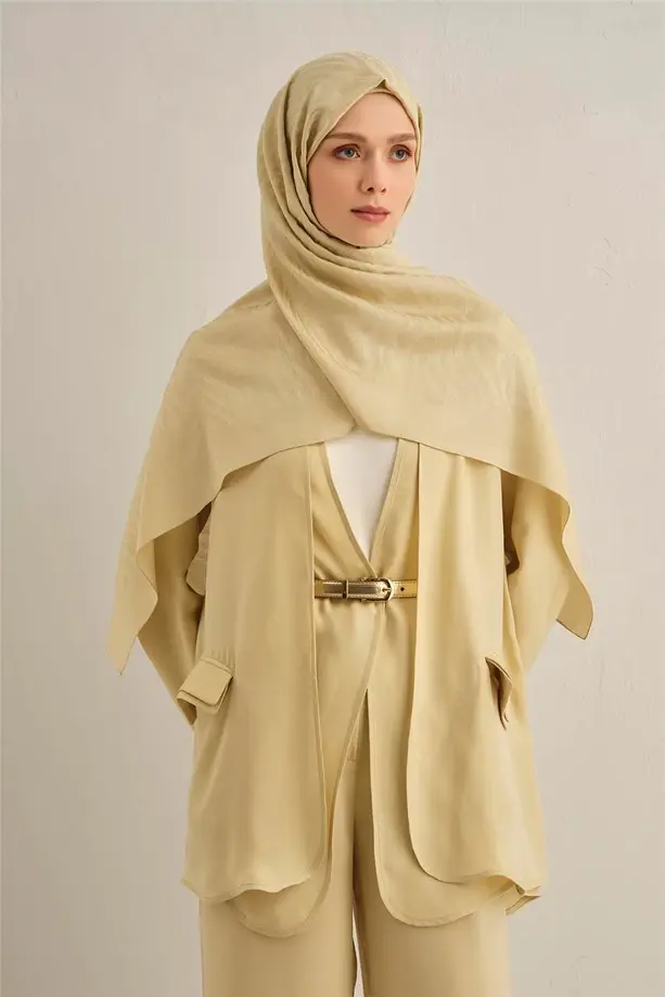 Armine Pamora Zebra Desen Şal 1 Gold 62