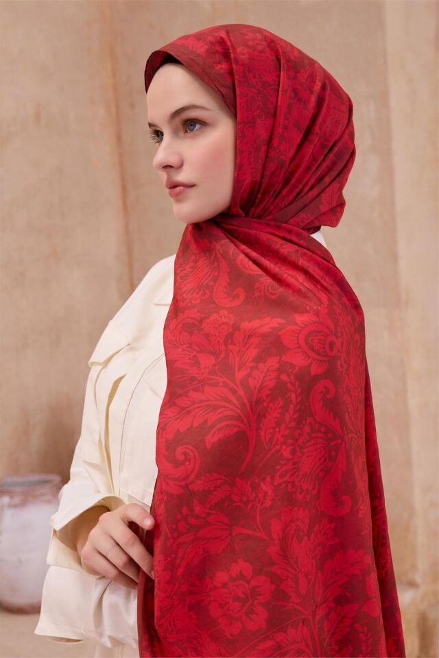 Belli Fresh Modal Şal 4-Kırmızı