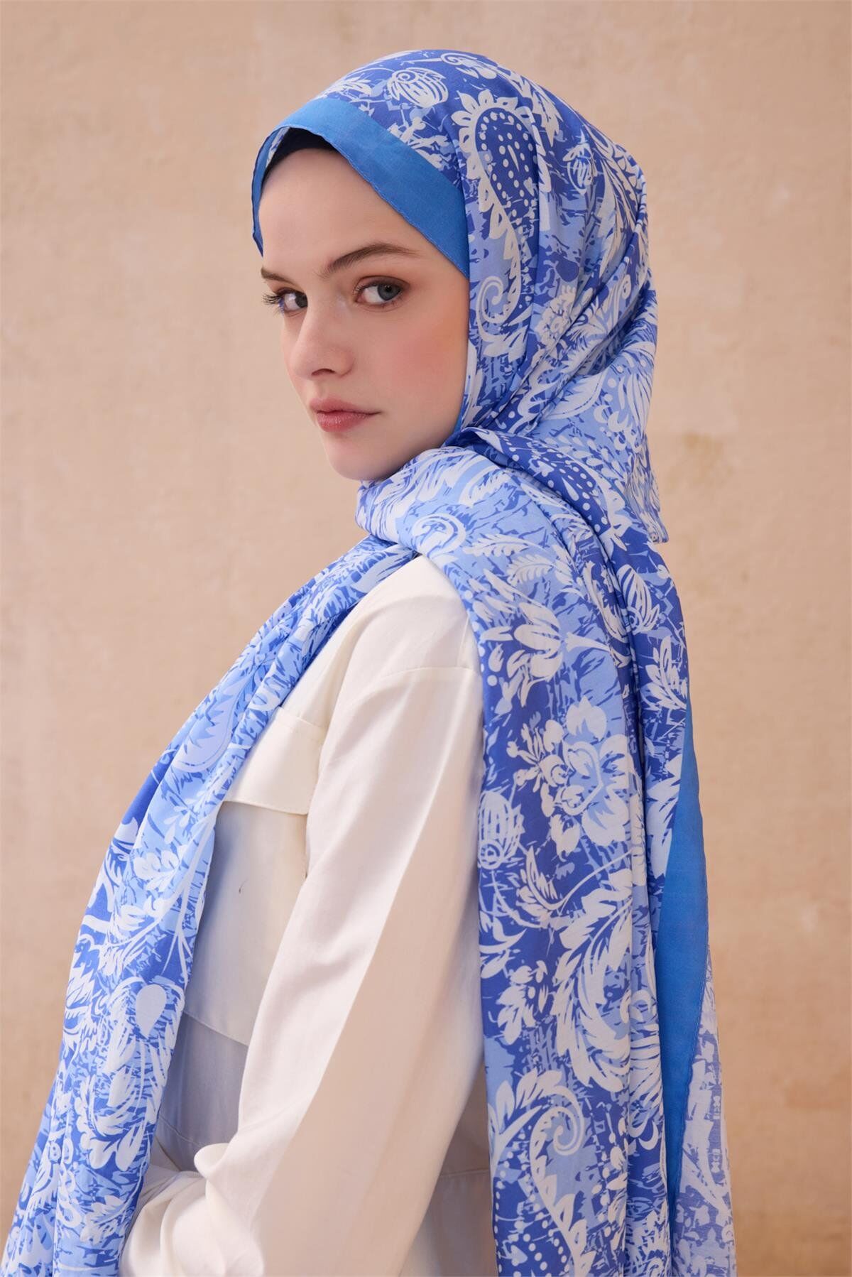 Belli Fresh Modal Şal 4-Mavi