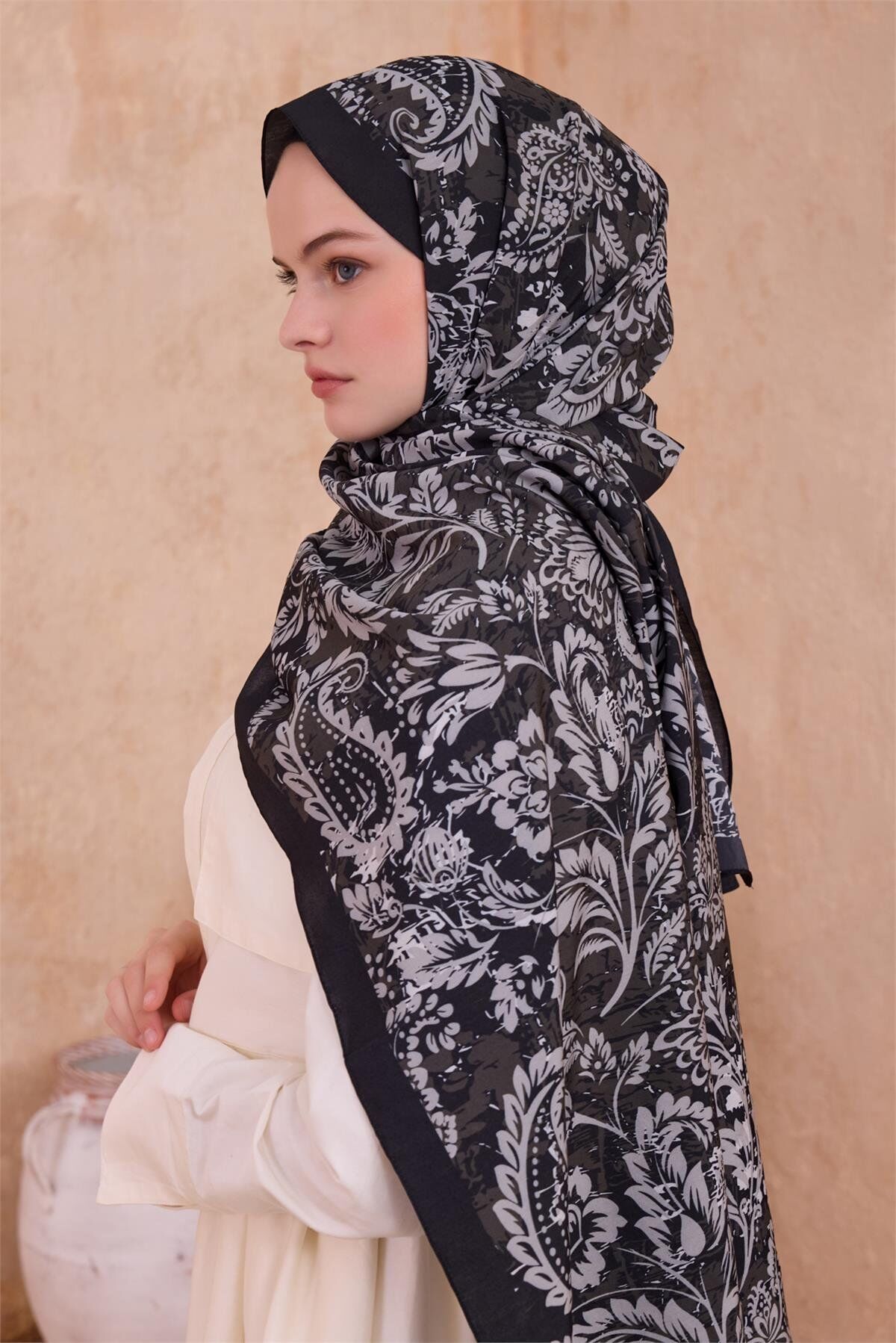 Belli Fresh Modal Şal 4-Siyah