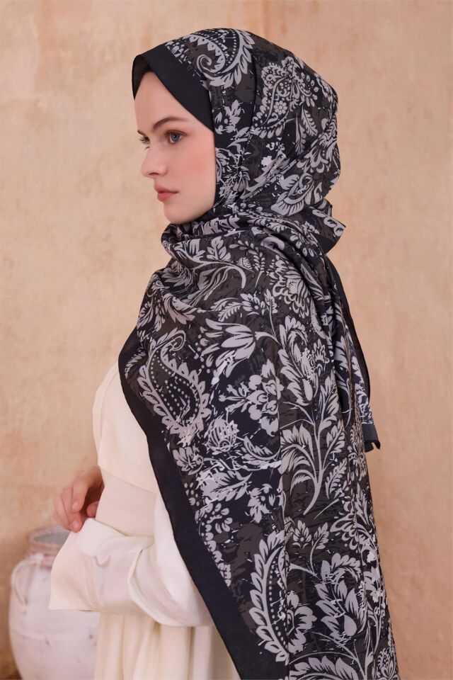 Belli Fresh Modal Şal 4-Siyah
