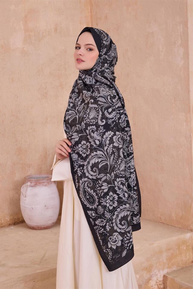 Belli Fresh Modal Şal 4-Siyah