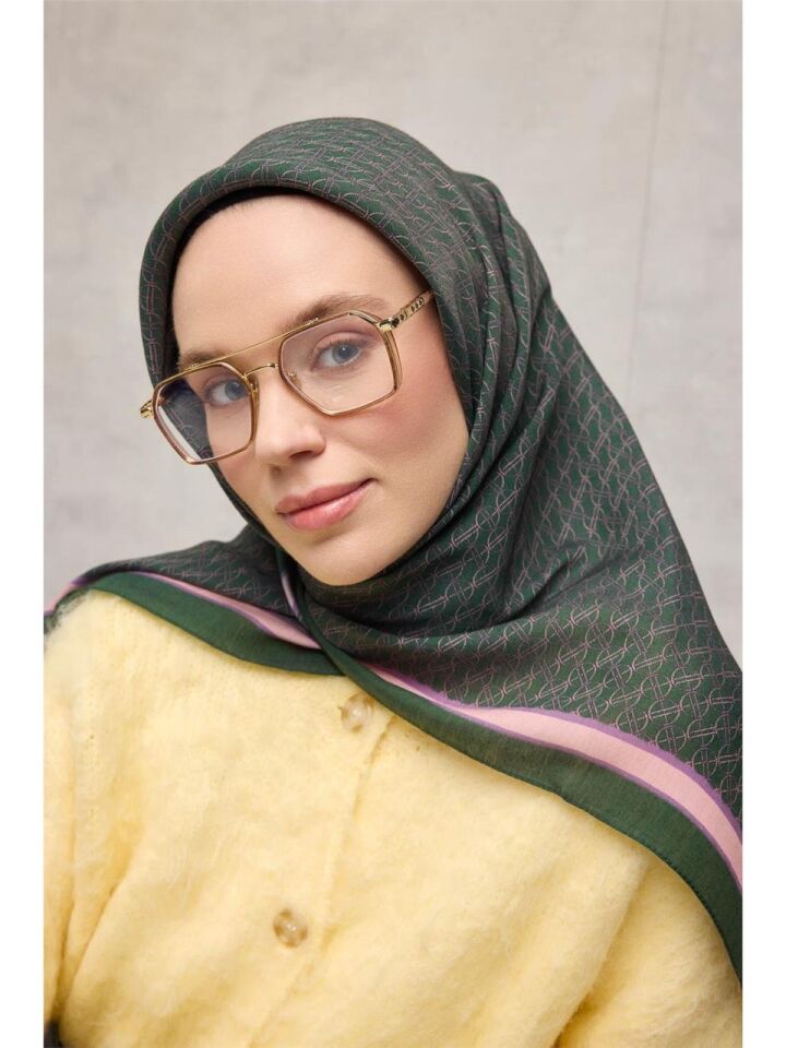 Silk Home Aura Eşarp Zincir Desen