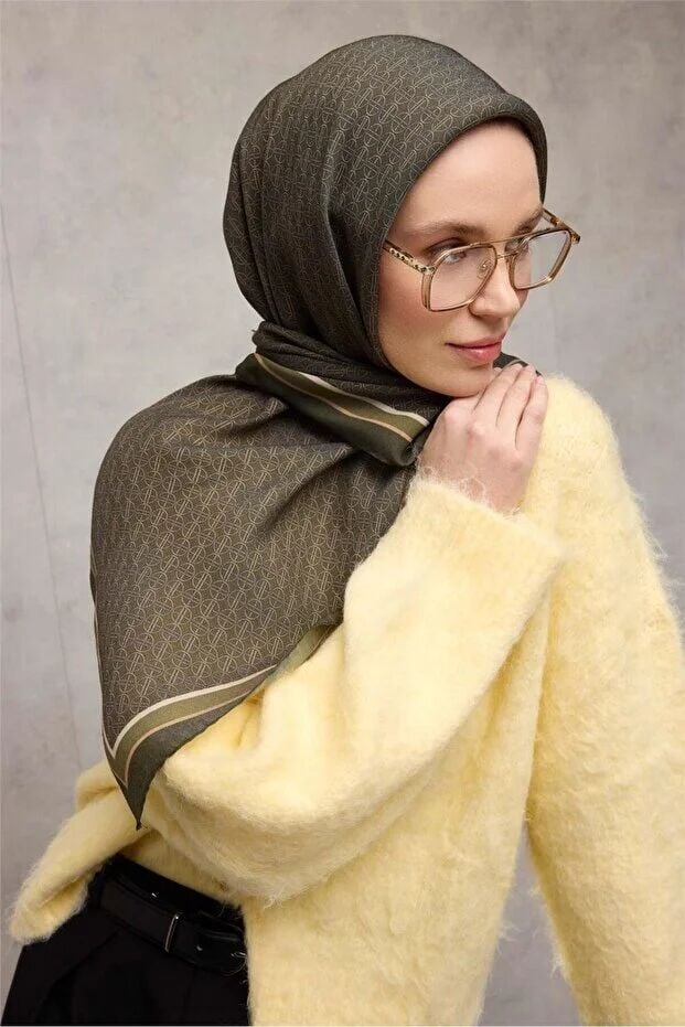 Silk Home Aura Eşarp Zincir Desen