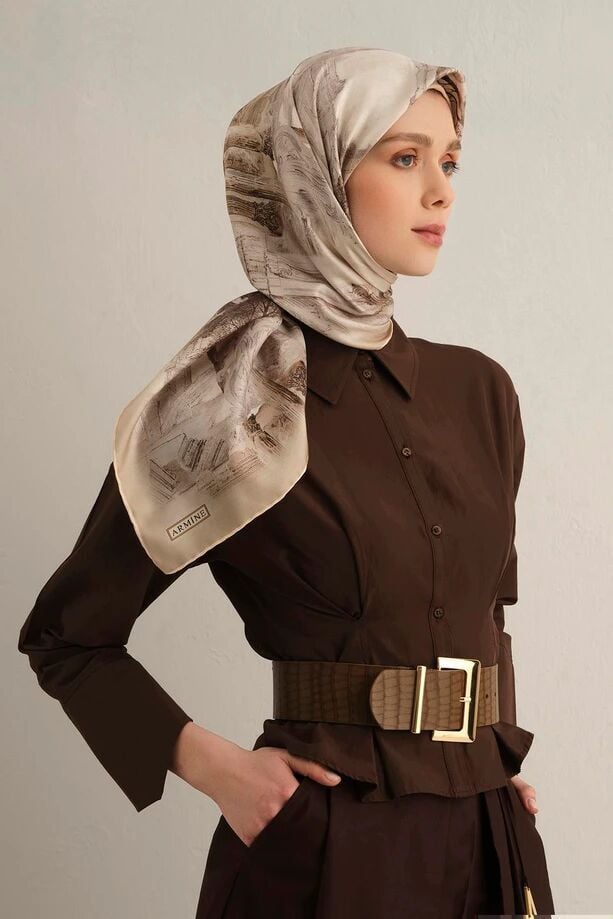 Armine Sura İpek Eşarp 9326-31