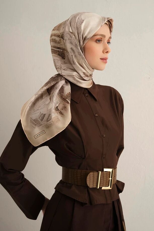 Armine Sura İpek Eşarp 9326-31