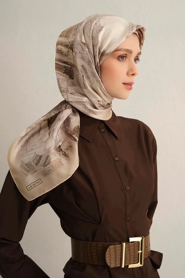 Armine Sura İpek Eşarp 9326-31