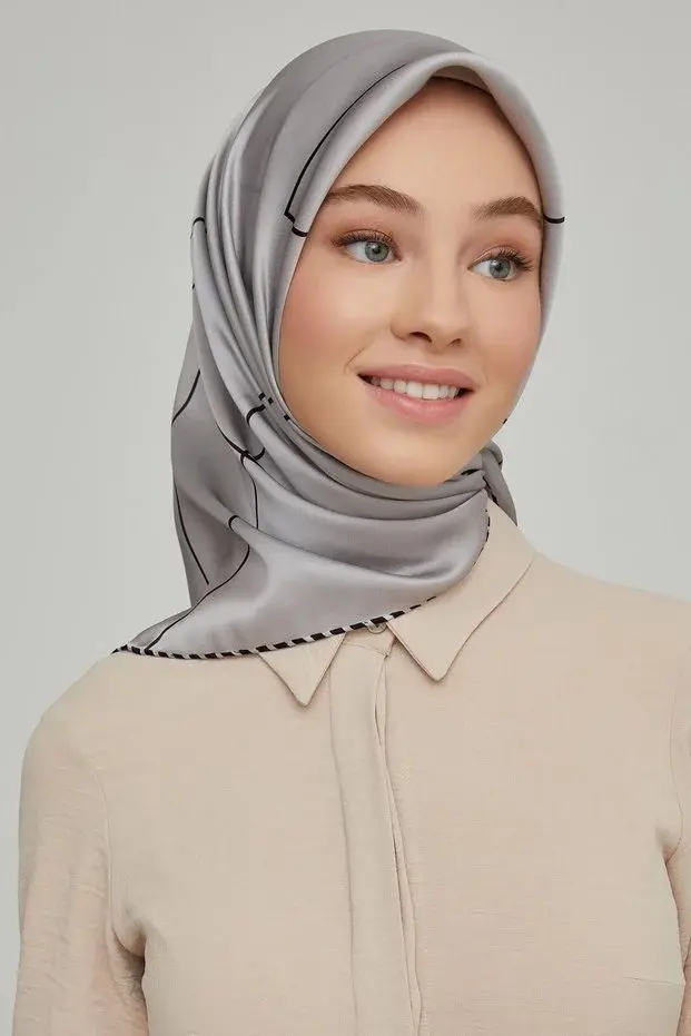Armine Nostalji Twill İpek Eşarp 8655-07