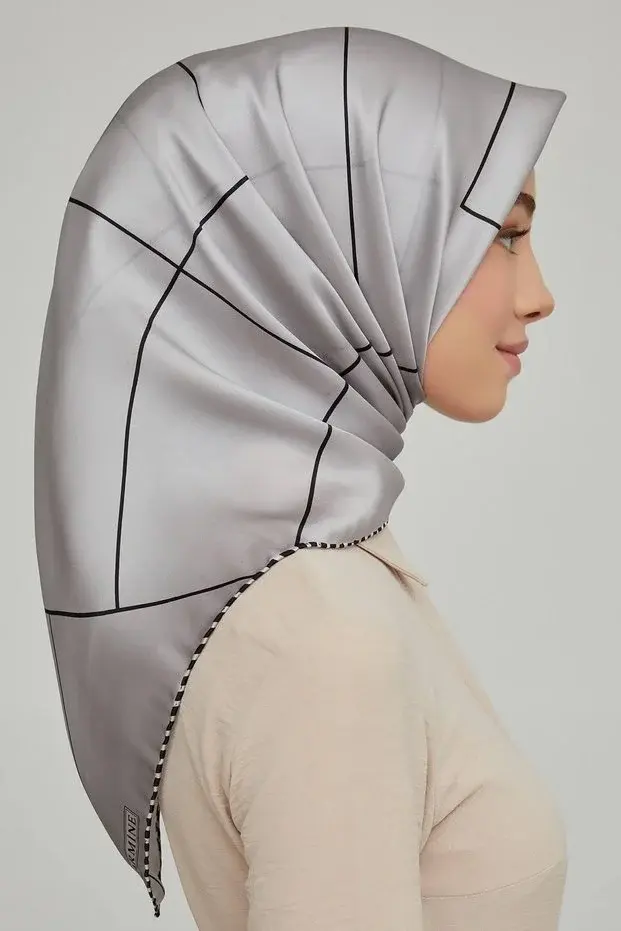 Armine Nostalji Twill İpek Eşarp 8655-07