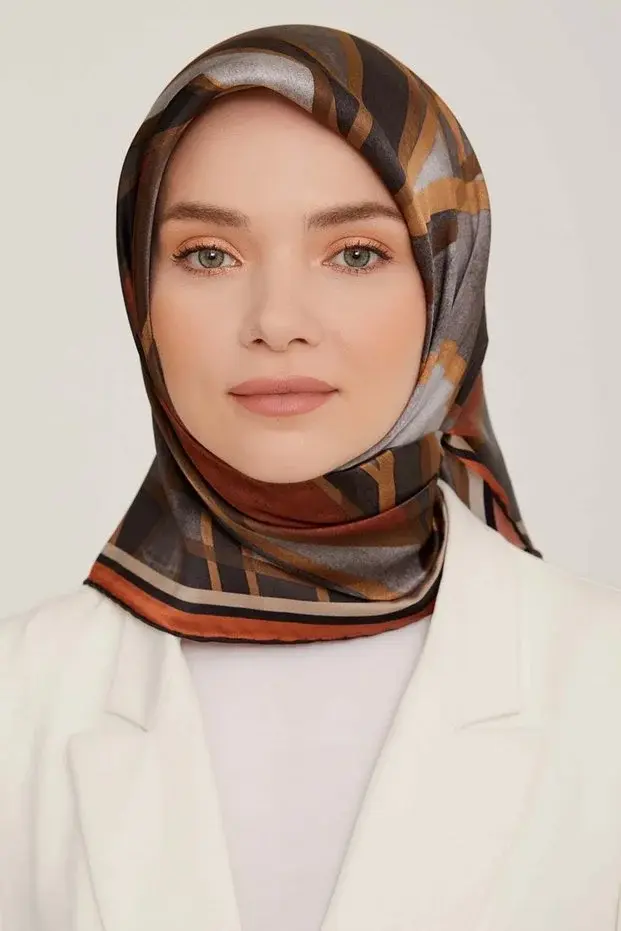 Armine Nostalji Twill İpek Eşarp 8843-06