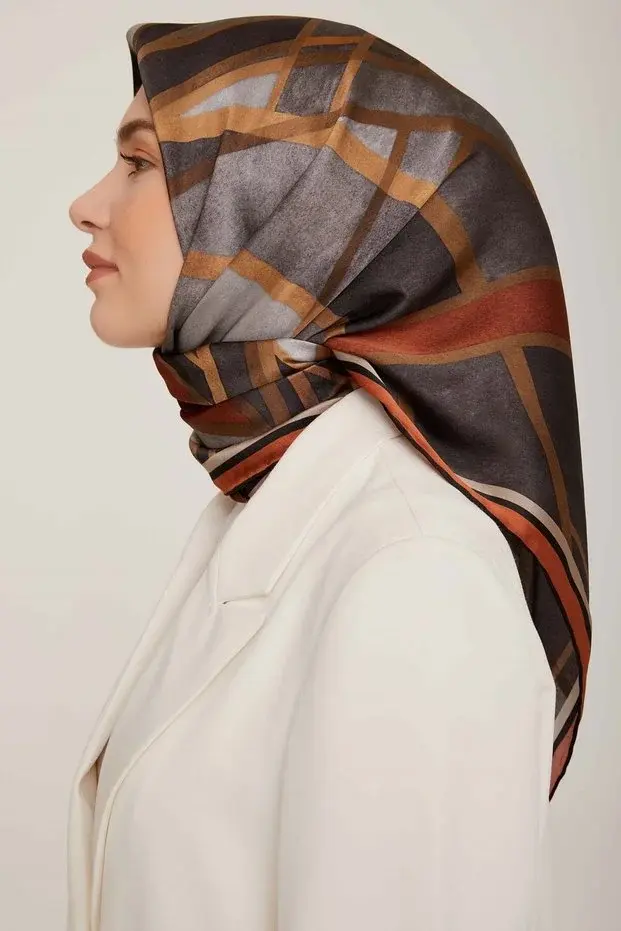 Armine Nostalji Twill İpek Eşarp 8843-06