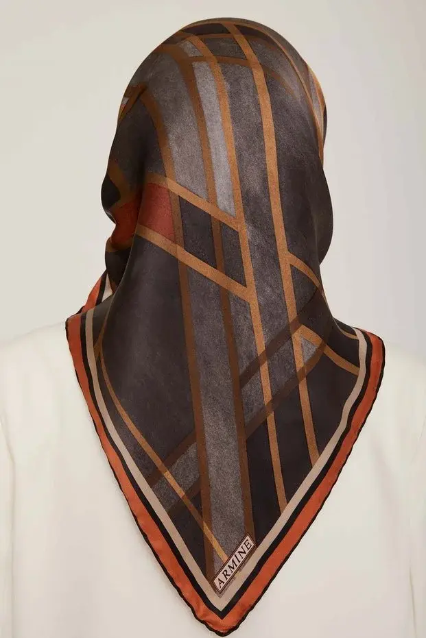 Armine Nostalji Twill İpek Eşarp 8843-06